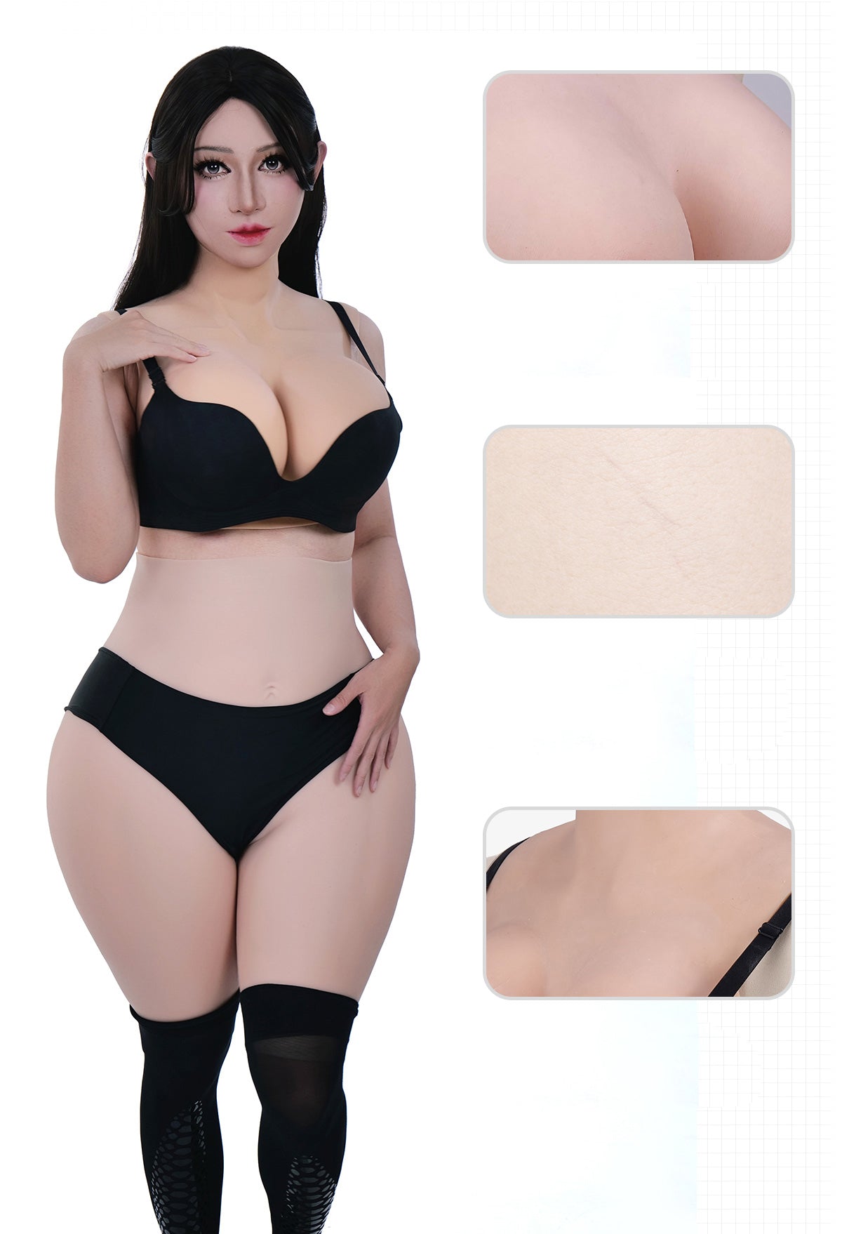 ZERO TOUCH 2 | I Cup Silicone Breastplate, Realistic MTF Breast Forms