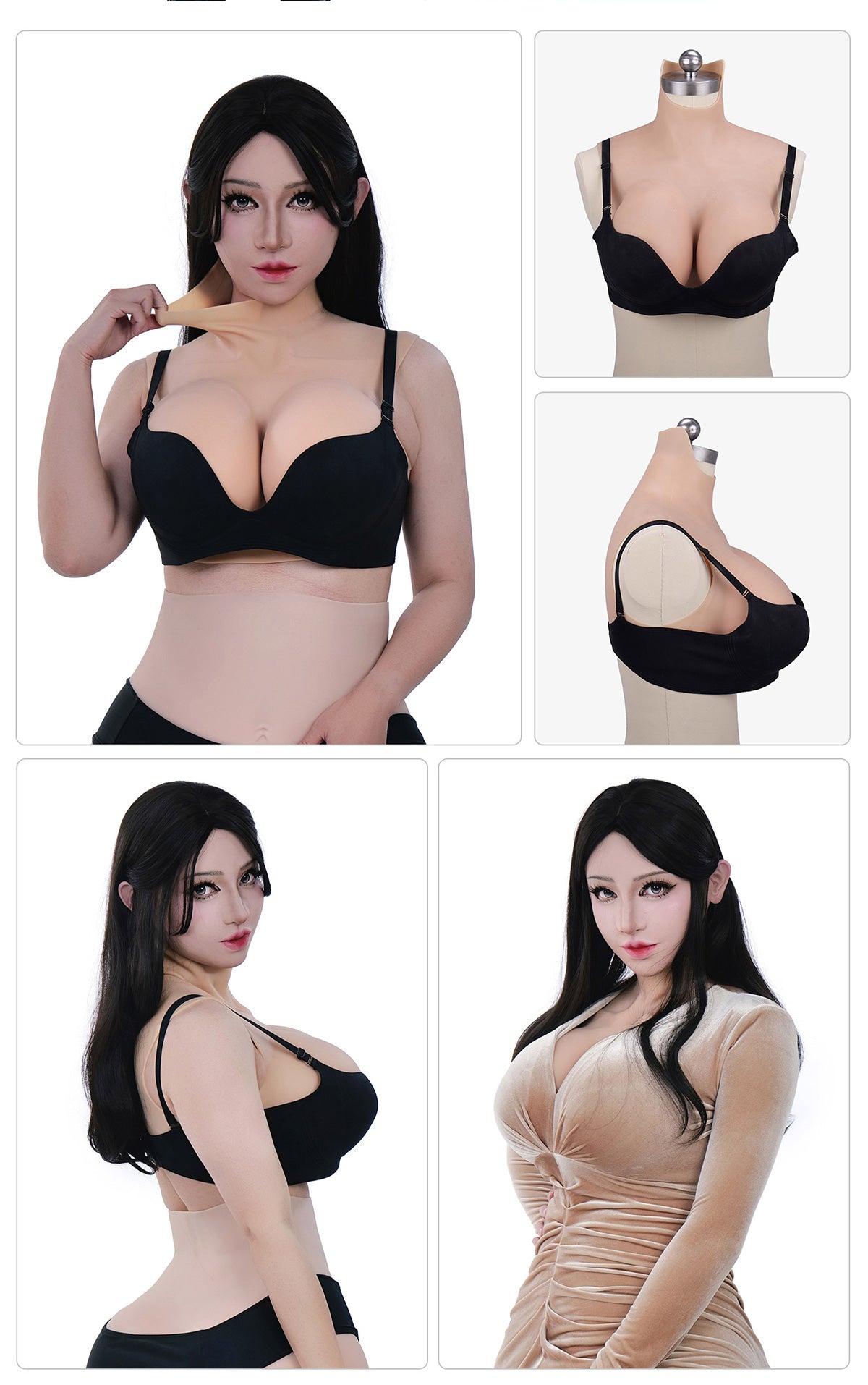 ZERO TOUCH 2 | I Cup Silicone Breastplate, Realistic MTF Breast Forms