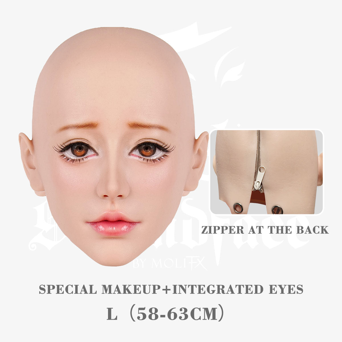 SecondFace by MoliFX | "Acedia The Sloth“ Special Makeup Female Mask by The 7 Deadly Sins F05S - InTheMask by Moli's