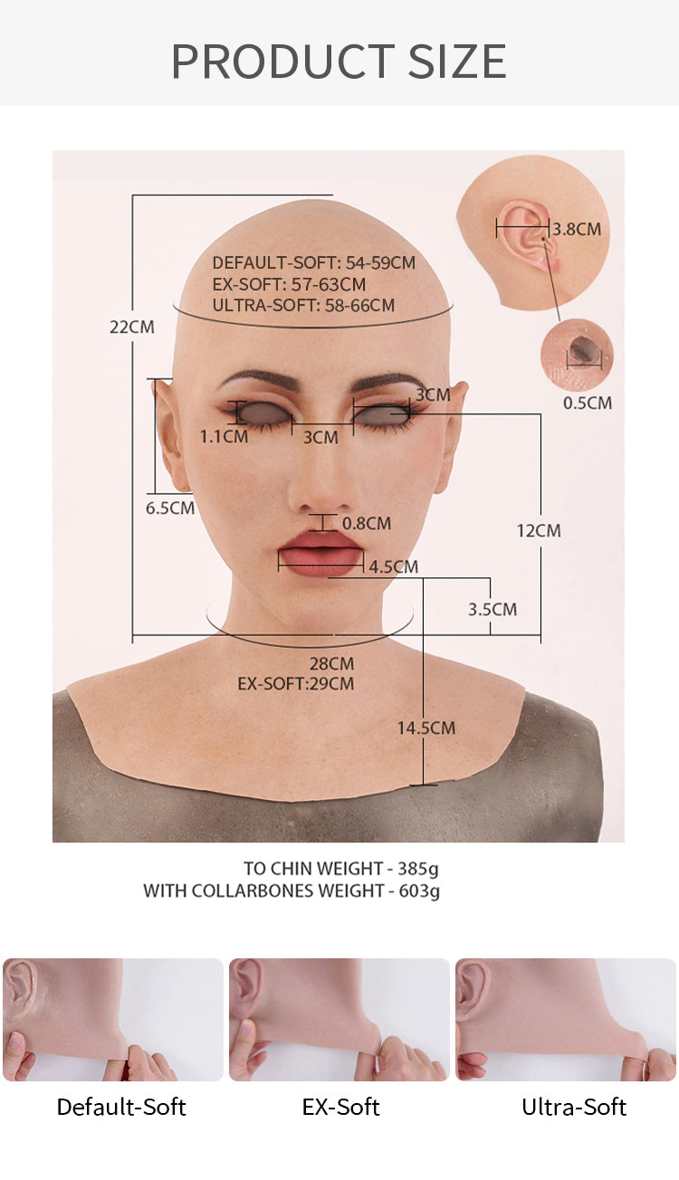 MoliFX | “Molly2” Hollywood Makeup | SFX-Level Silicone Female Mask X03B