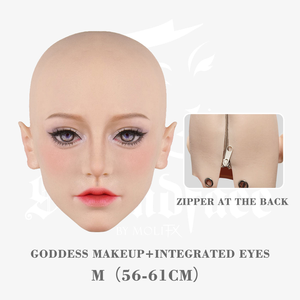 SecondFace by MoliFX | "Acedia The Sloth“ Goddess Makeup Female Mask by The 7 Deadly Sins F05G - InTheMask by Moli's