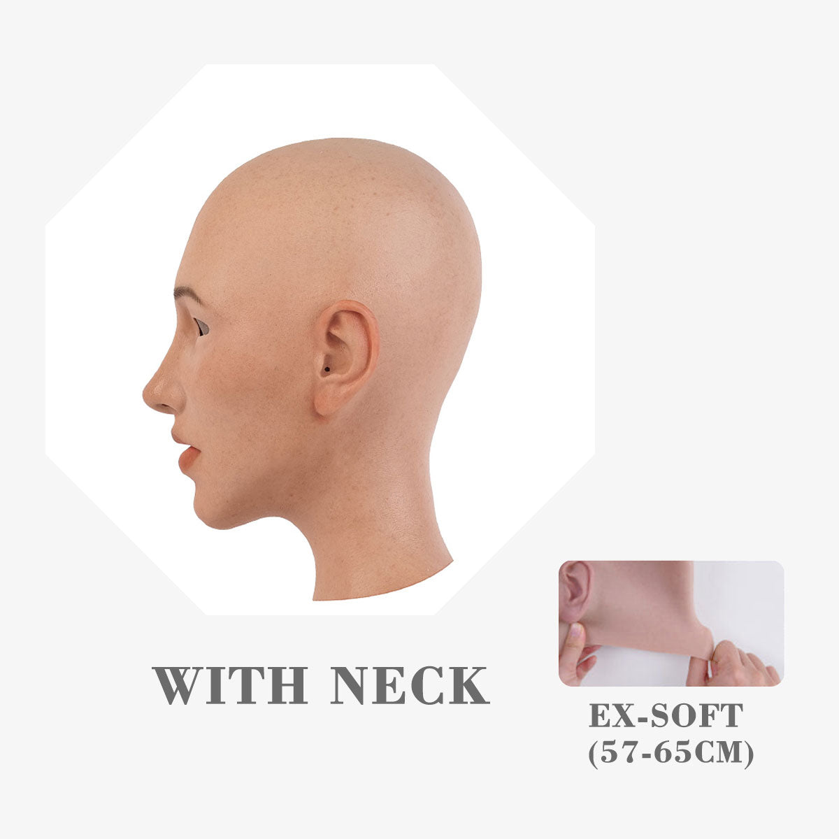 MoliFX | “Molly2” Kafka Makeup | SFX-Level Silicone Female Mask X03D