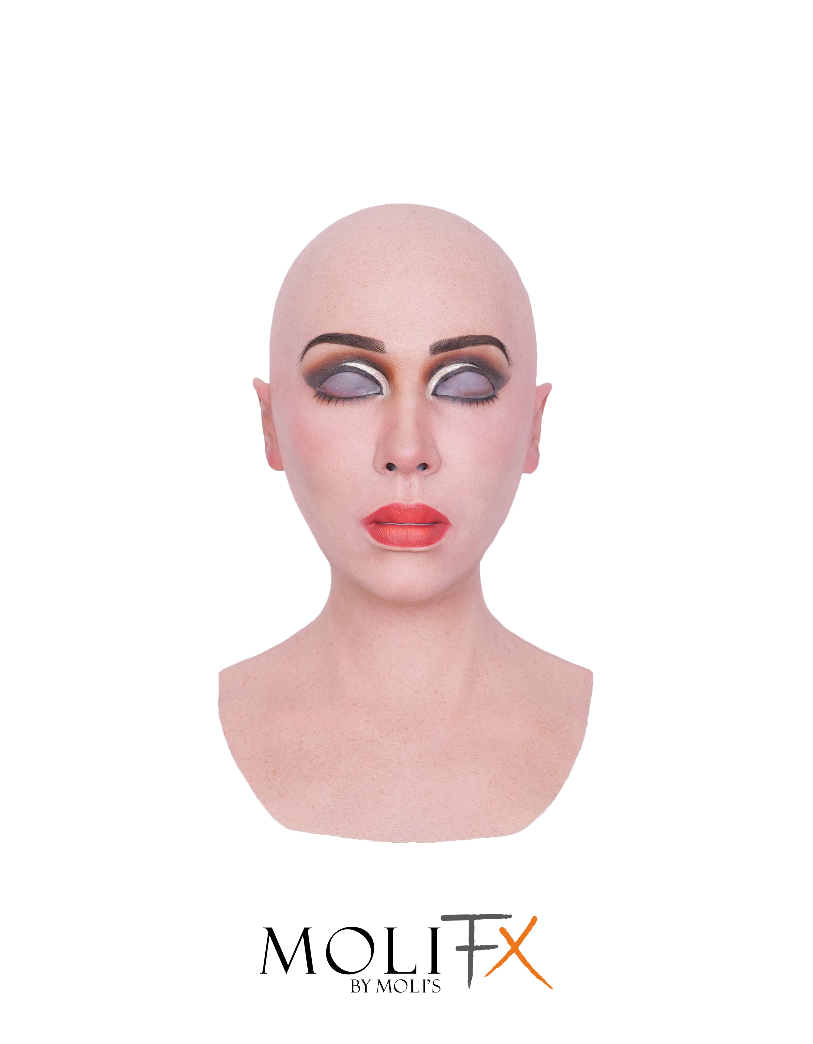 MoliFX | Molly S „Xmas Limited“ Make-up-Stil Silikon-Frauenmaske SFX-Klasse