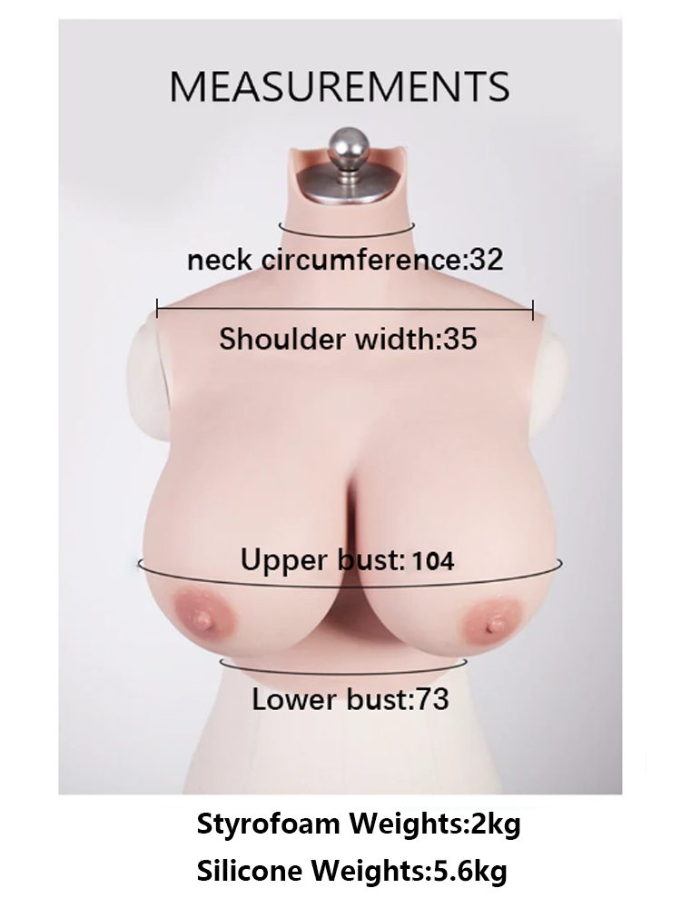 Zero Touch | K Cup Silicone Breastplate Huge Boobs - InTheMask by Moli's