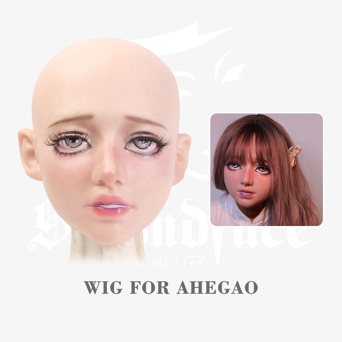 SecondFace by MoliFX | "The Nun" Ahegao Special Makeup Silicone Female Mask F03A - InTheMask by Moli's