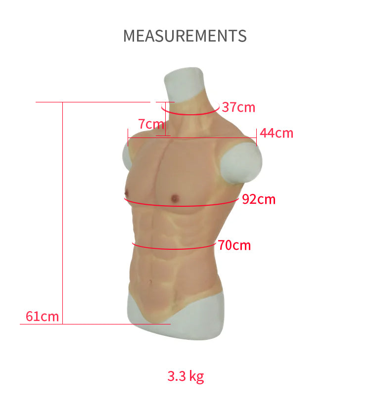 New Silicone Muscle Suit without Arms