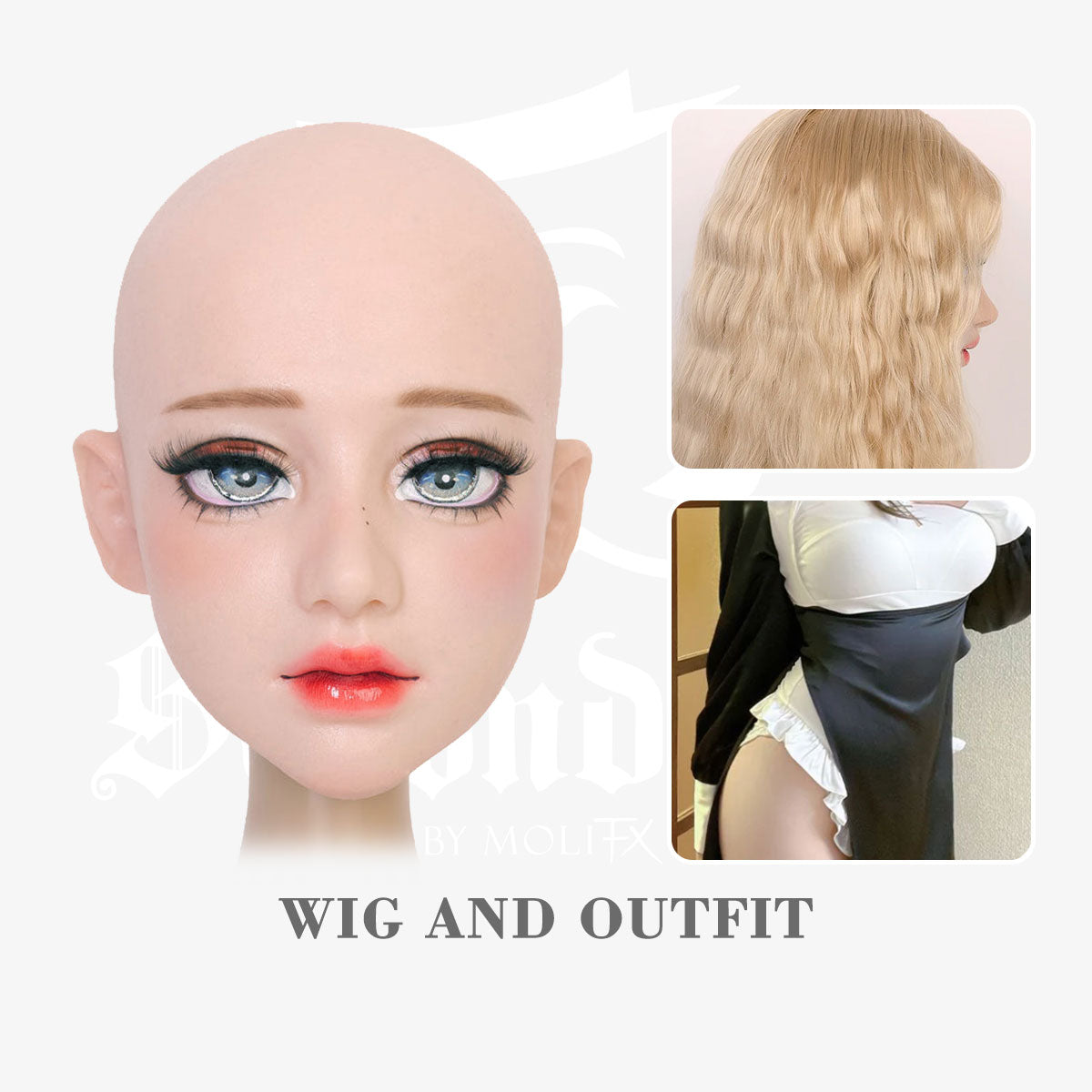 SecondFace by MoliFX | "The Nun" Silicone Female Mask F03 - InTheMask by Moli's