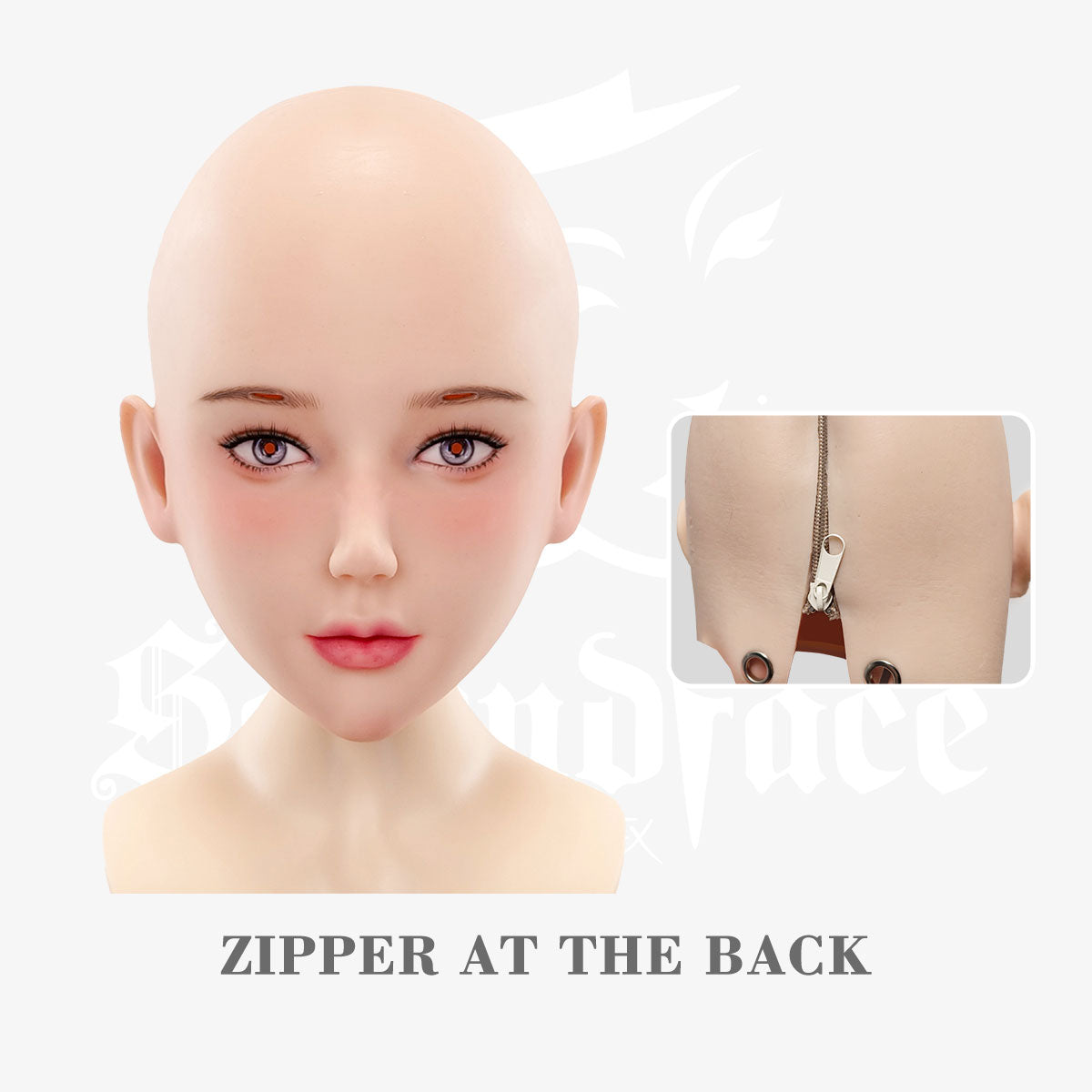 SecondFace | "Gula" Silicone Female Mask for Dollification - InTheMask by Moli's