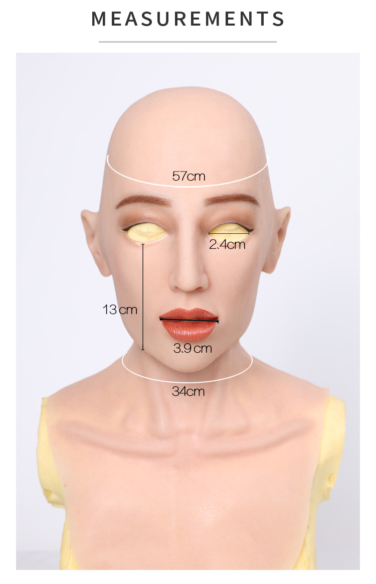 "Rona" The Silicone Female Mask(with Upper Chest)