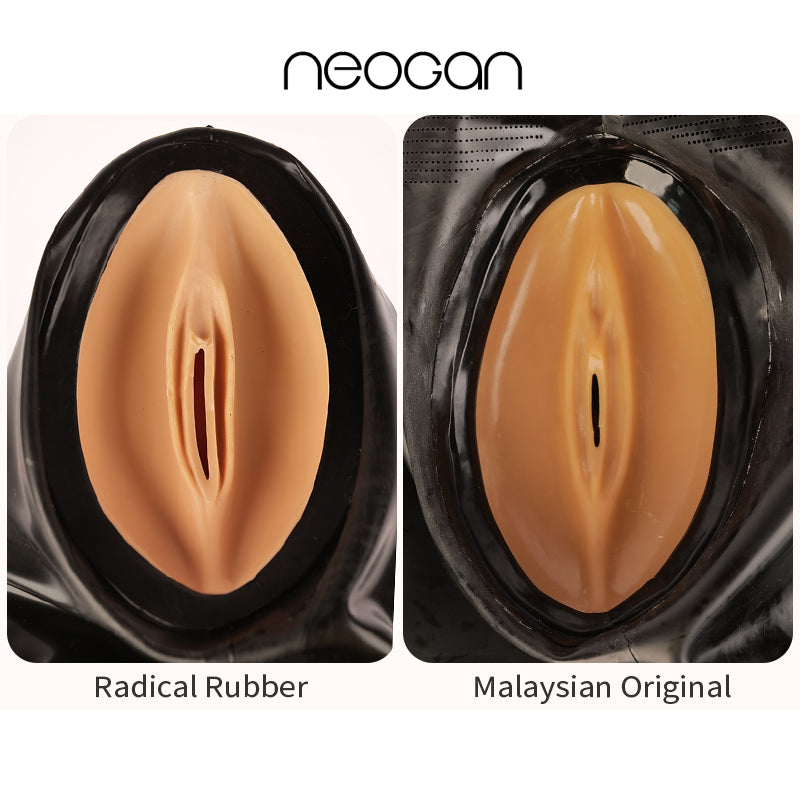 NEOGAN | „The Devourer“ Radical Rubber Latex-Maske mit künstlichem Muschimund und Mikroporen 