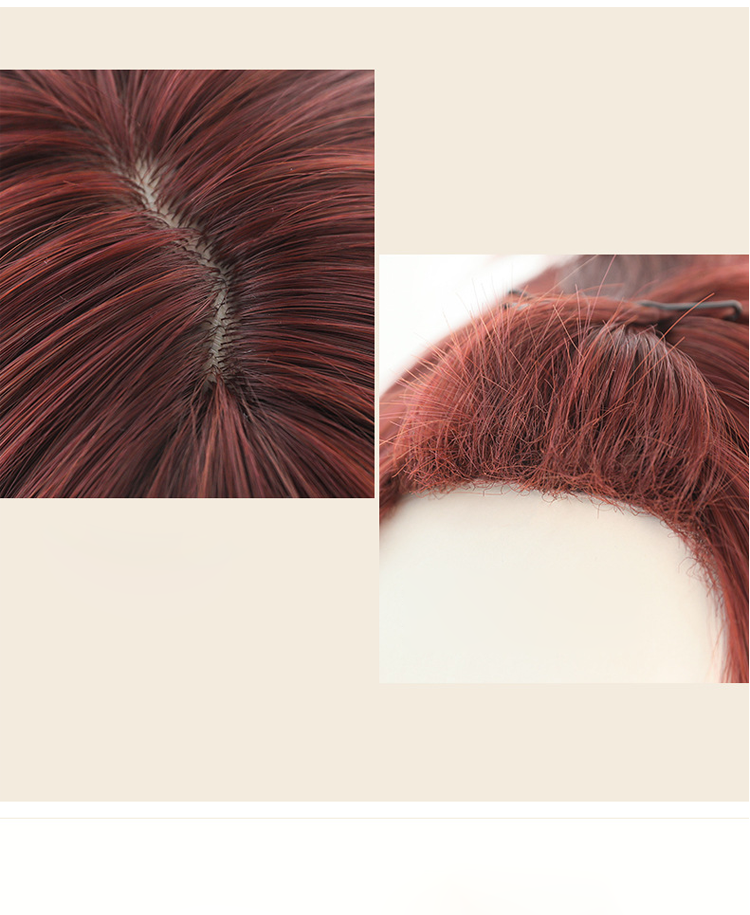 Wig | Long Wave Burgandy Red with Flush Bang 66cm - InTheMask by Moli's