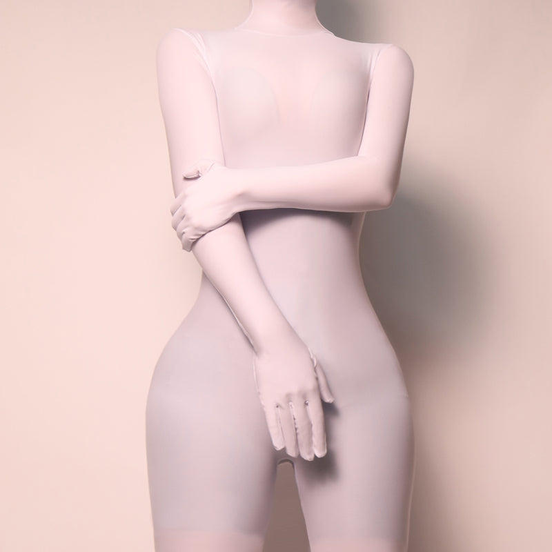 Molis Zentai | Weißer „Skinsuit“ aus Super Spandex der CLASSIC-Serie 