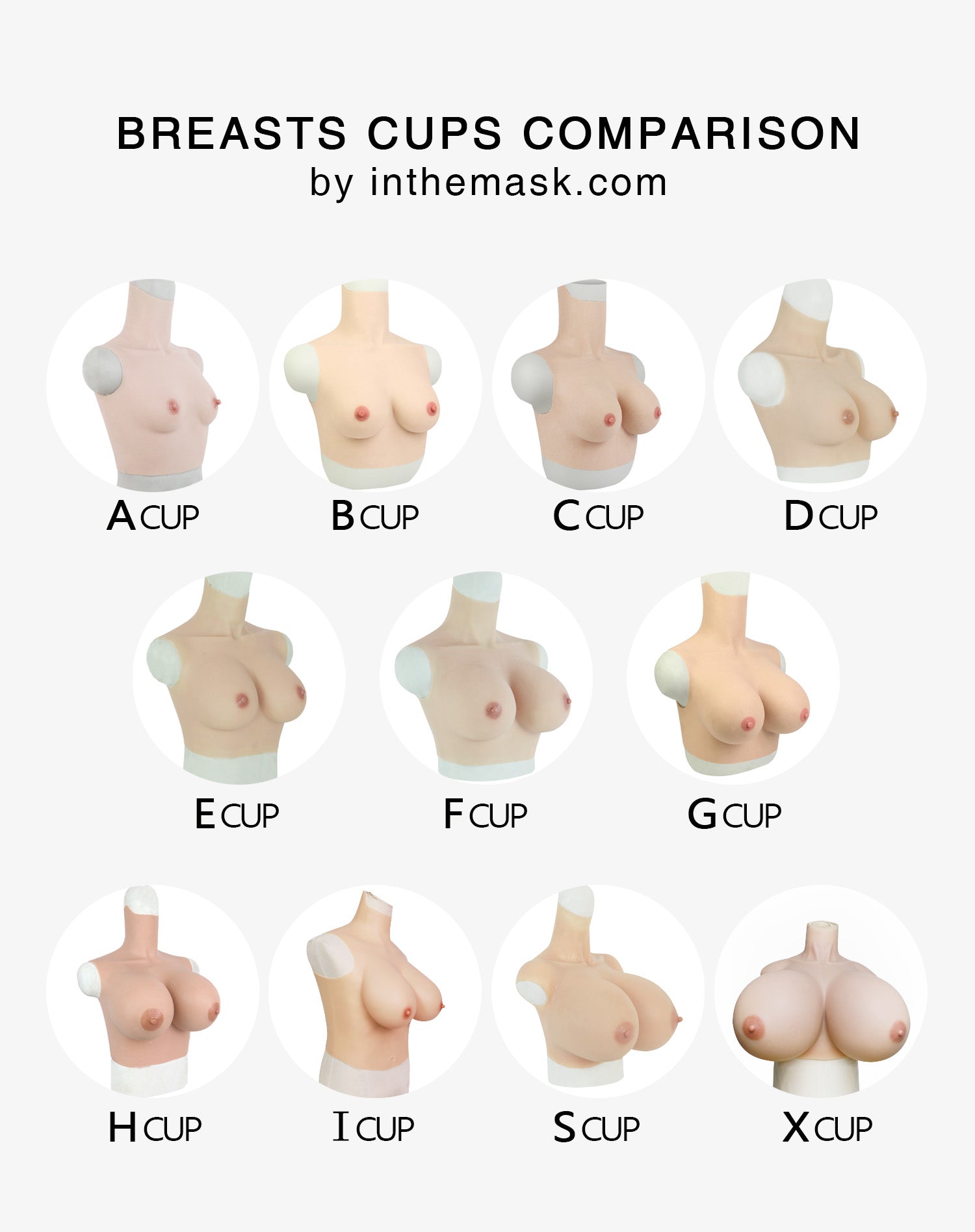 S-LINE | NEW D CUP SILICONE BREASTS ENHANCED DETAILS - InTheMask by Moli's