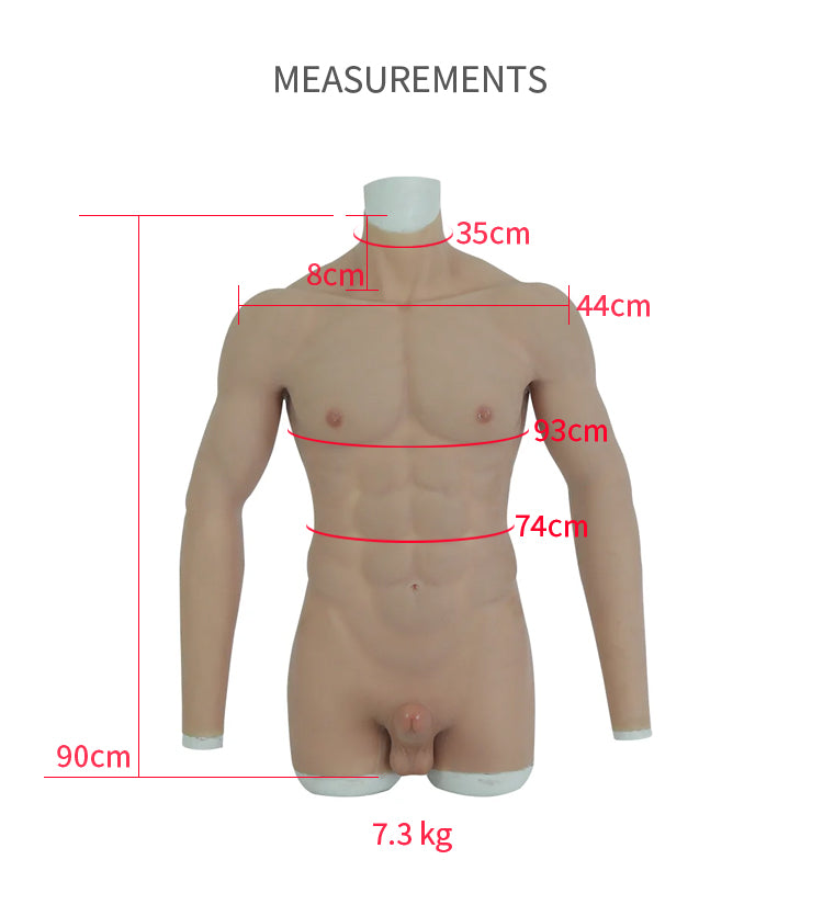 Gerald | FtM Silicone Muscle Bodysuit with Realistic Penis - InTheMask by Moli's