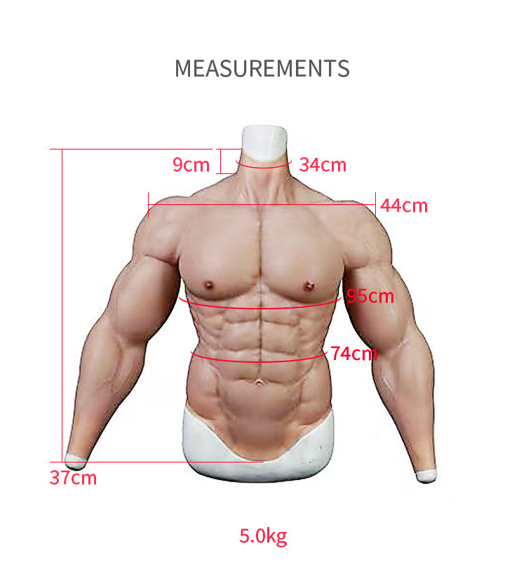 Hunk+ | FtM Silicone Muscle Suit with Ultra Size - InTheMask by Moli's