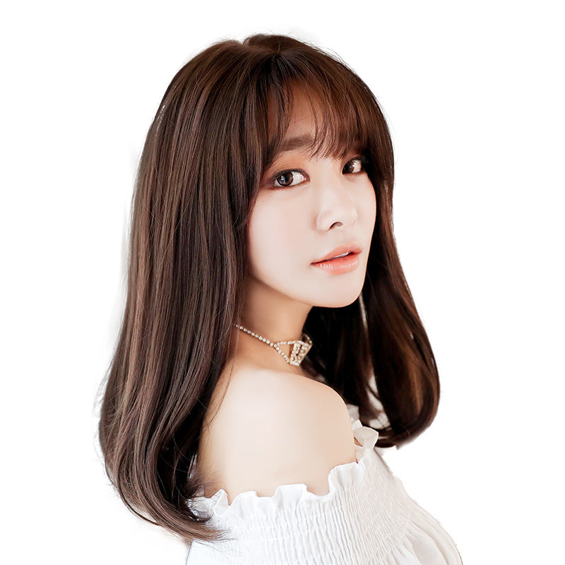 52cm Dark Brown Straight Wig | Premium Quality - InTheMask by Moli's