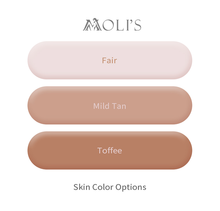 Inthemask by MoliFX Molly2 SFX-Level Silicone Female Mask with fair skin, chin coverage, no eyebrows, suitable for 54-60cm head size