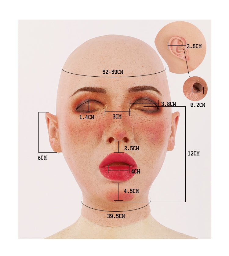 MoliFX | “Molly S” Tan Style Makeup The Silicone Female Mask X02T