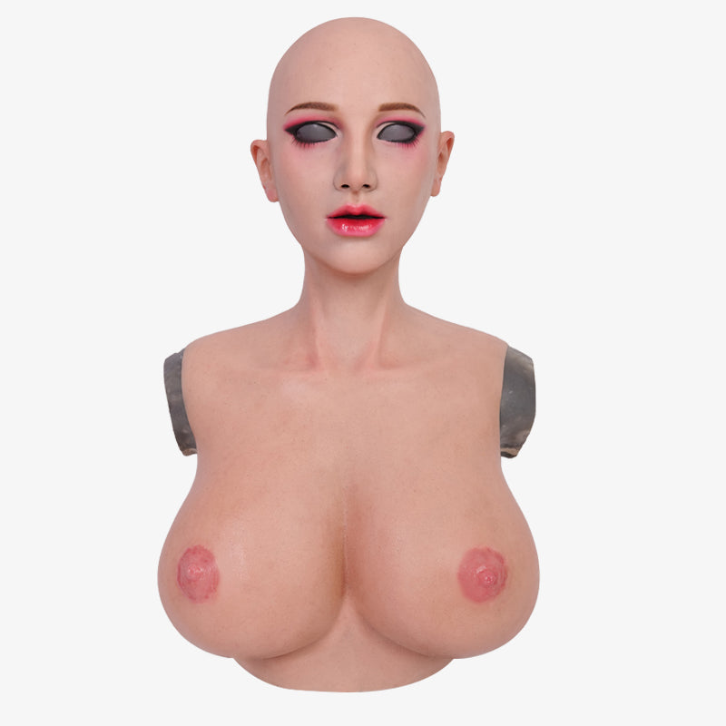 SecondFace by MoliFX | "Luxuria" Devil Makeup The Female Mask with I Cup Breasts F01