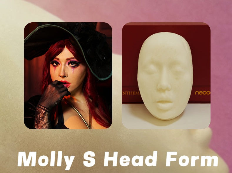 MoliFX | Hard Foam Head Form for Molly2 and Molly S Mask - InTheMask by Moli's