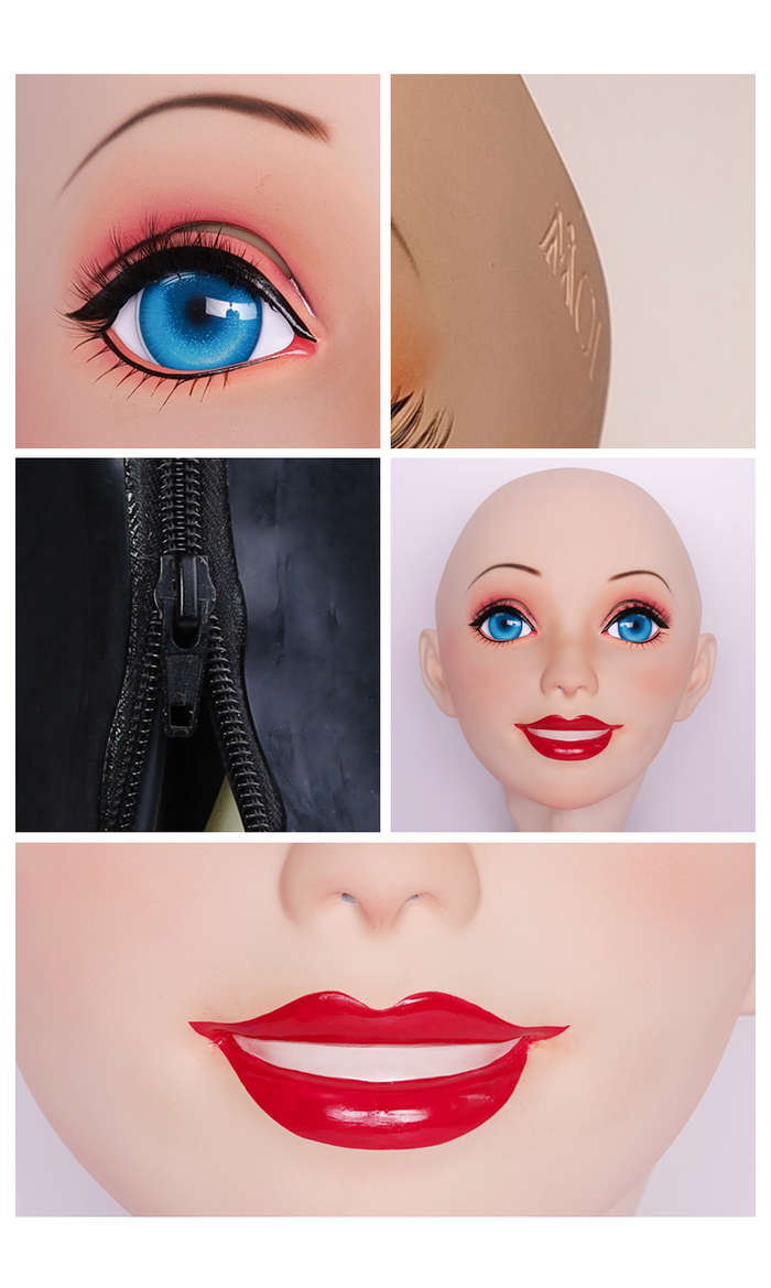 Neogan Mask NEOGAN | Queena The Female Doll Mask with Gag and Latex Hood by Moli's ...