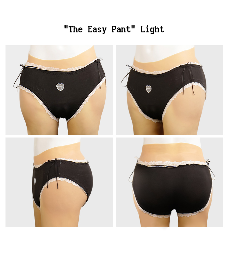 "The Easy Pant" SIlicone Vagina Pant with Hip Padding by Zero Touch