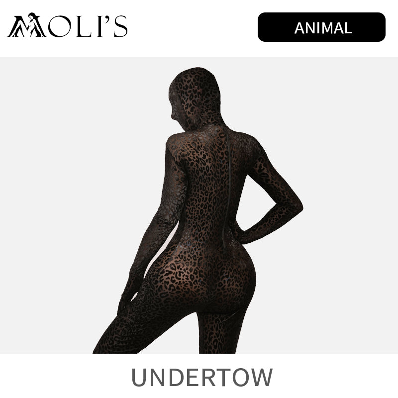 Moli's Zentai | "Undertow" Dark Nylon Leopard - InTheMask by Moli's