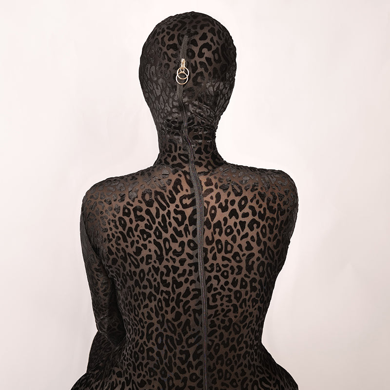 Moli's Zentai | "Undertow" Dark Nylon Leopard - InTheMask by Moli's