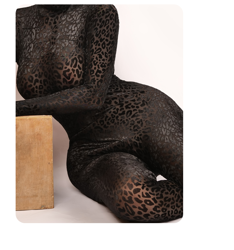 Moli's Zentai | "Undertow" Dark Nylon Leopard - InTheMask by Moli's