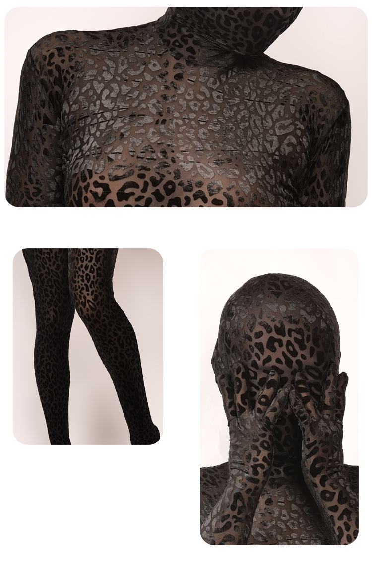 Moli's Zentai | "Undertow" Dark Nylon Leopard - InTheMask by Moli's