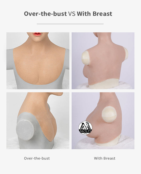 M25 Abigale Plus New Plus Version Silicone Female Mask with Breasts by
