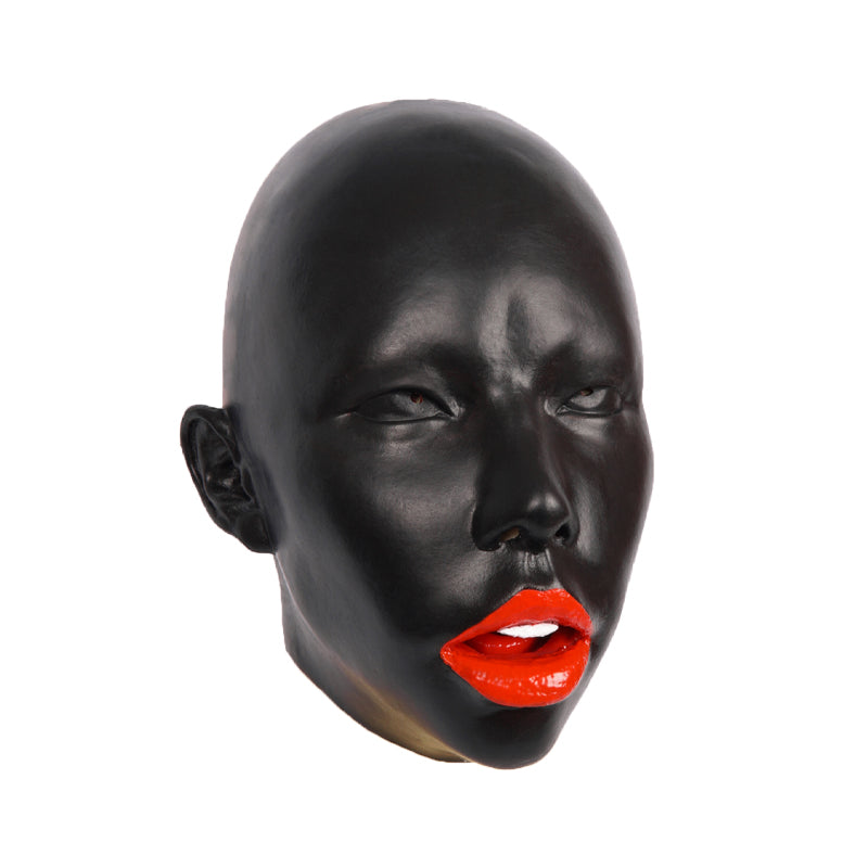 "Poppy Black" The Female Mask (Gagged+Black Version)