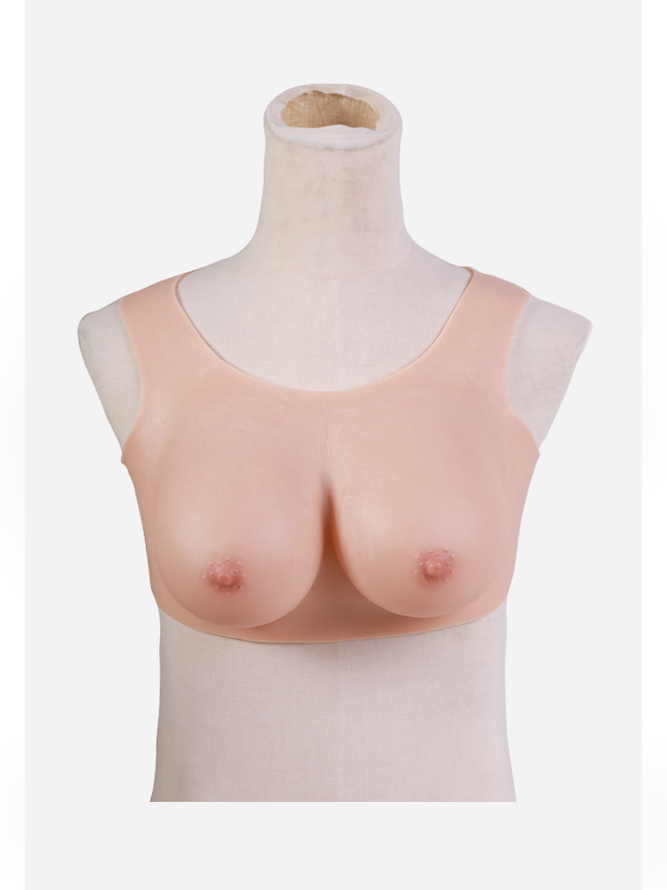 "Zero Touch" Breasts | "D" Cup Silicone Breastplate for Crossdressers - InTheMask by Moli's