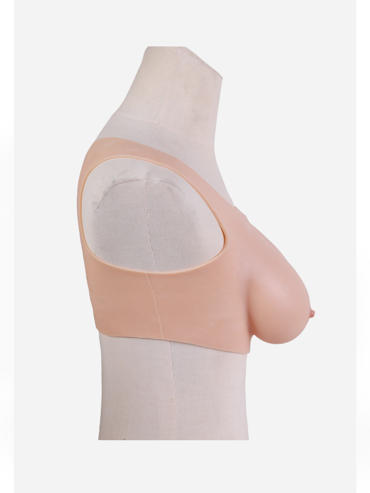 "Zero Touch" Breasts | "D" Cup Silicone Breastplate for Crossdressers - InTheMask by Moli's