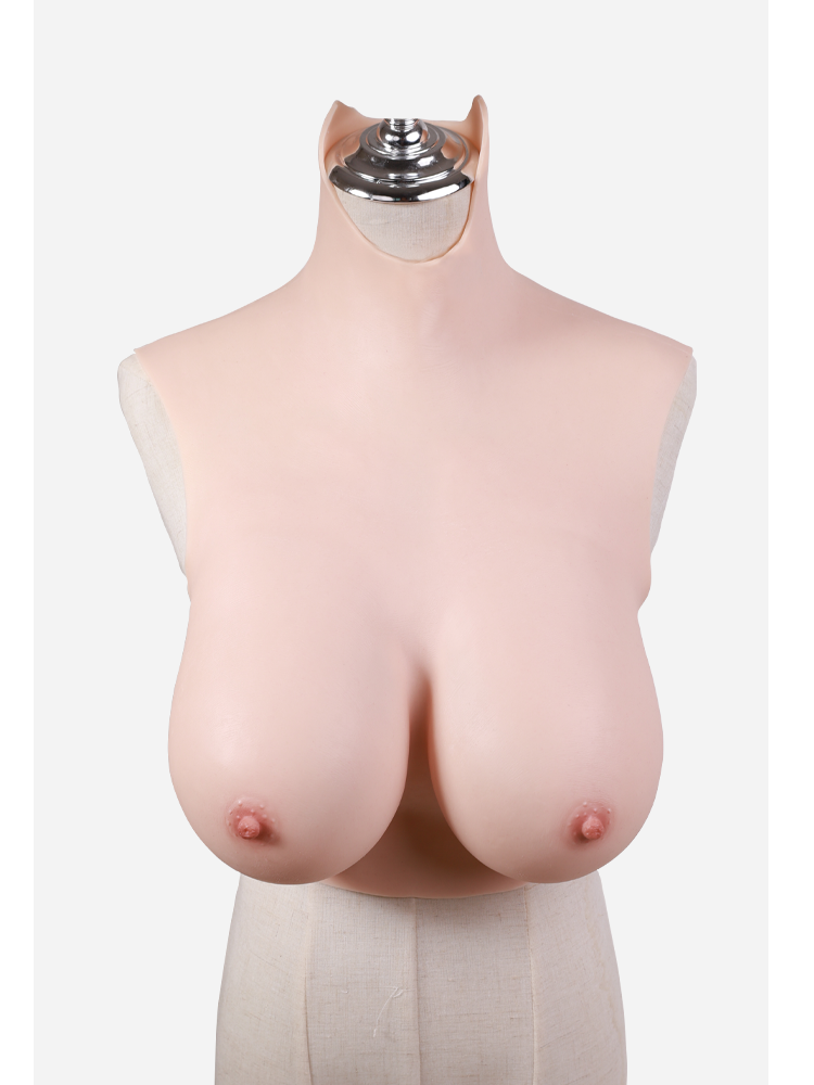 "Zero Touch" Breasts | "E" Cup Silicone Breastplate for Crossdressers - InTheMask by Moli's