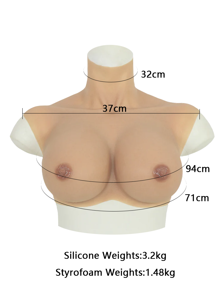 S-LINE | NEW F CUP SILICONE BREASTS ENHANCED DETAILS - InTheMask by Moli's