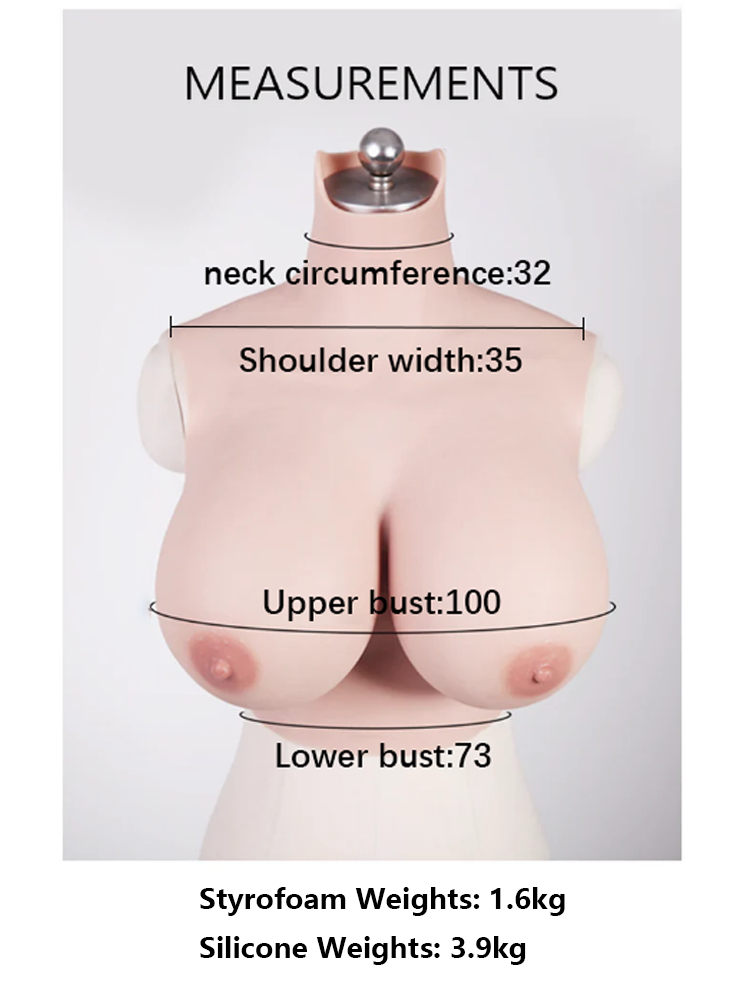 Zero Touch | “H” Cup Silicone Breastplate for Crossdressers