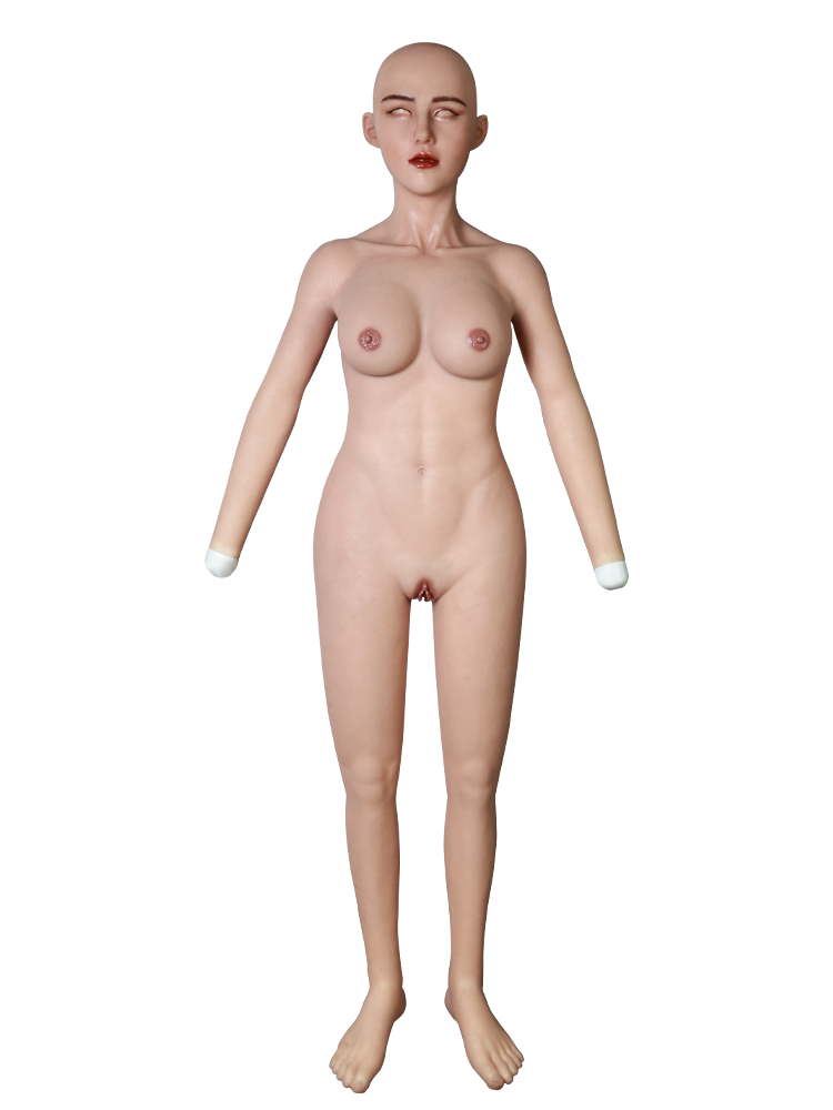 Ultimate Male to Female Silicone Bodysuit with "May" Female Mask - InTheMask by Moli's