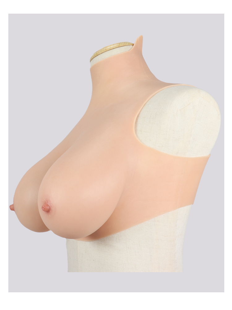 "Zero Touch" Breasts | "G" Cup Silicone Breastplate for Crossdressers - InTheMask by Moli's