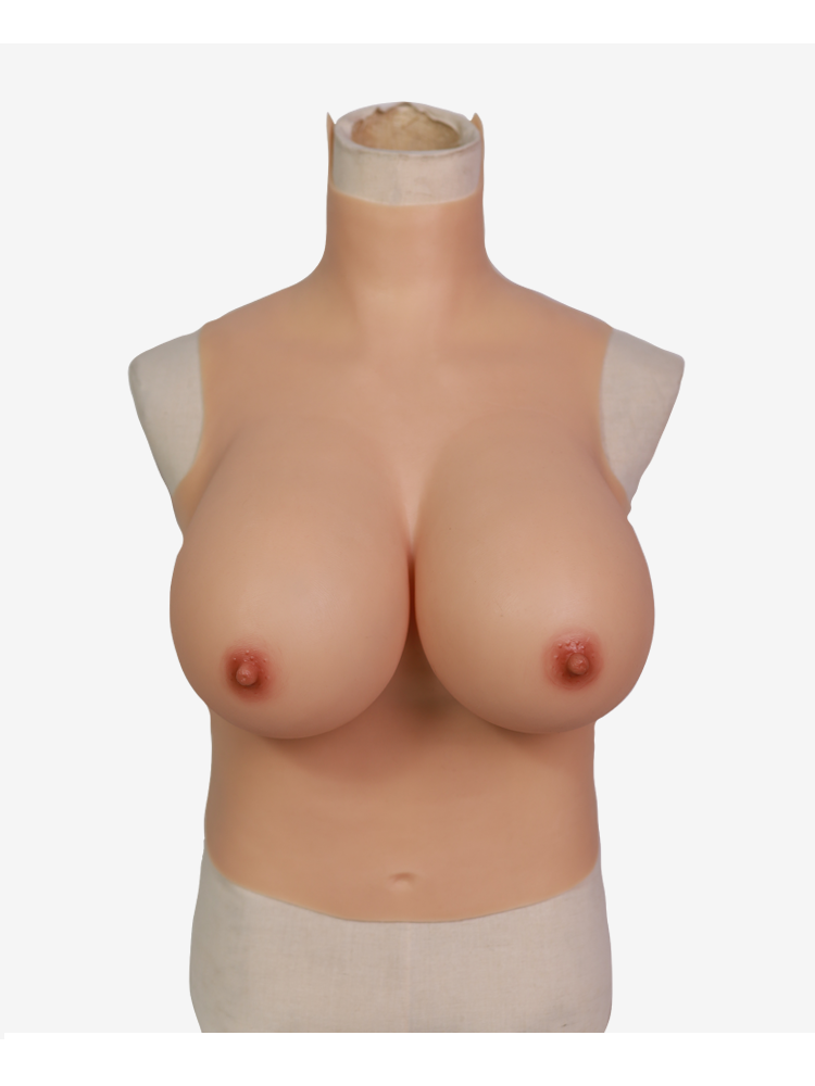 "Zero Touch" Breasts | "I" Cup Silicone Breastplate for Crossdressers