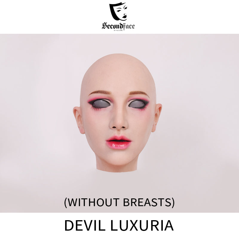 SecondFace von MoliFX | „Luxuria“ Devil Makeup Die weibliche Maske ohne Brüste