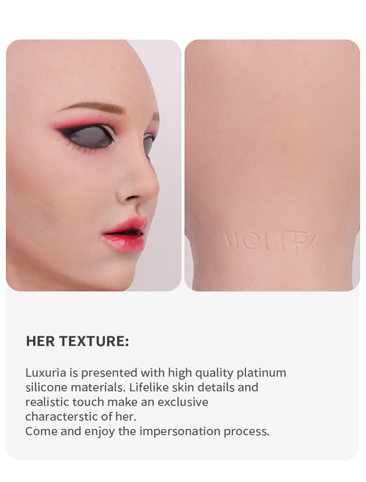 SecondFace by MoliFX | "Luxuria" Devil Makeup The Female Mask Without Breasts F01