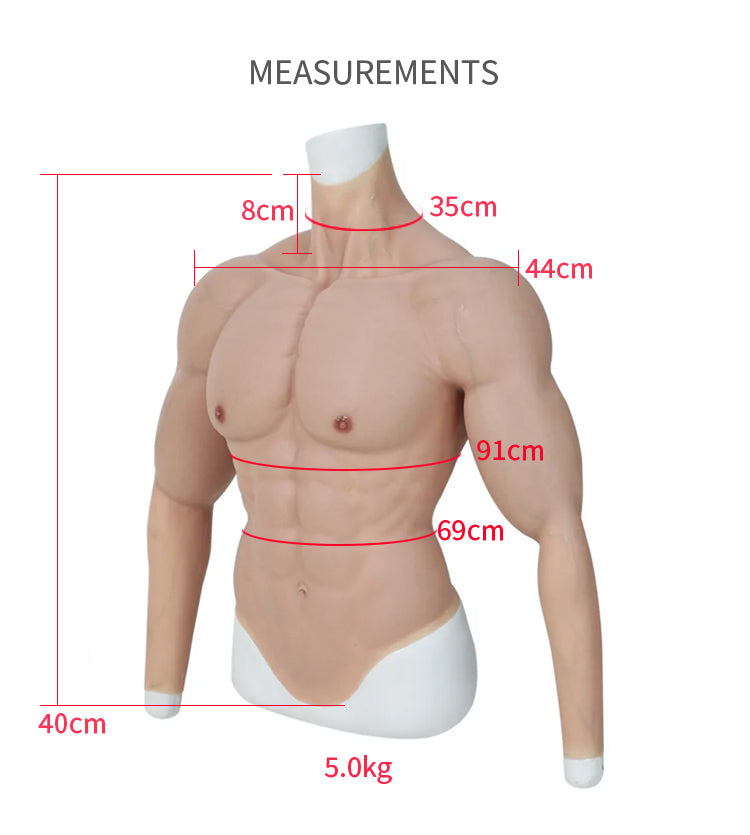 New Silicone Muscle Suit with Arms