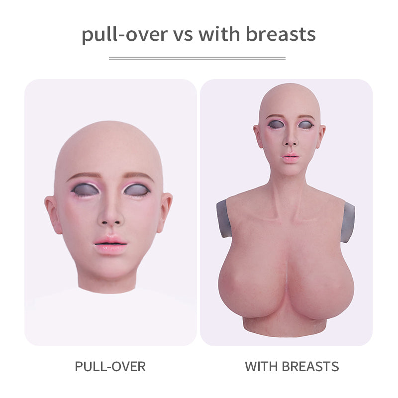 SecondFace by MoliFX | "Luxuria" Human Makeup The Female Mask with I Cup Breasts F01 - InTheMask by Moli's