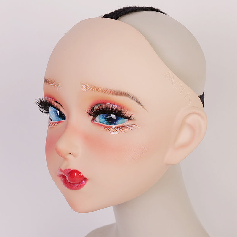 NEOGAN | Cherrie The Female Doll Mask with Gag and Latex Hood - InTheMask by Moli's