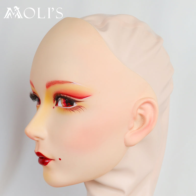 Furgie “Oiran” Special Version | Gagged Female Doll Mask by Moli's D01SH - InTheMask by Moli's