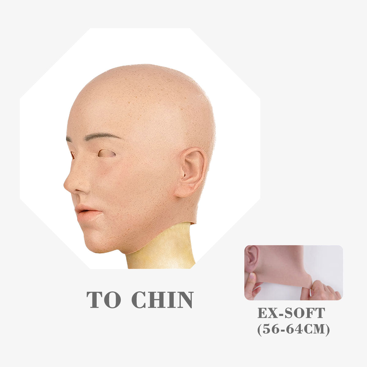 MoliFX | “Linglong” LL06 Makeup | The Oriental Beauty Female Mask with Breasts C Cup - InTheMask by Moli's