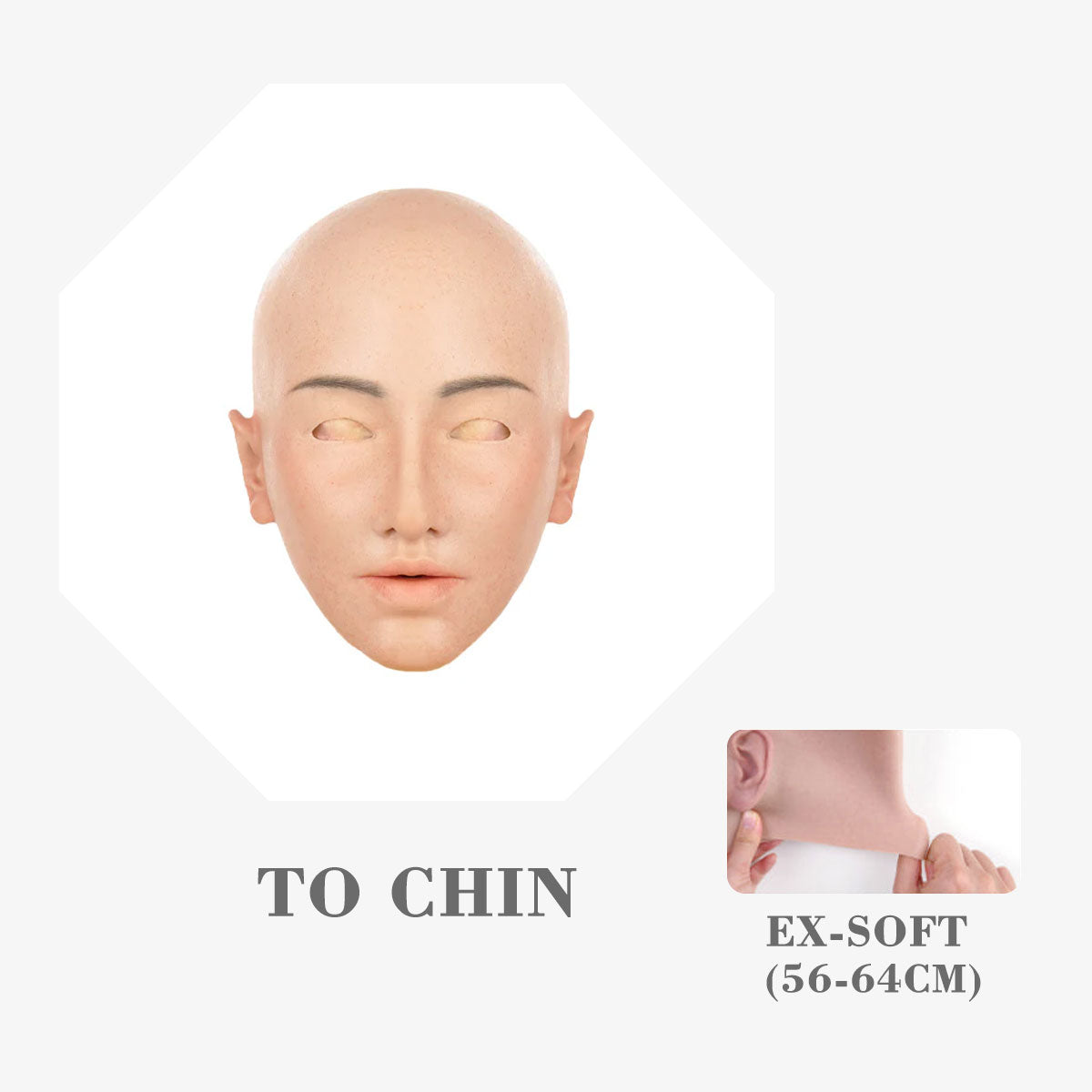 MoliFX | “Linglong” Ningzhi Makeup | The Oriental Beauty Female Mask with Breasts C Cup X04 - InTheMask by Moli's