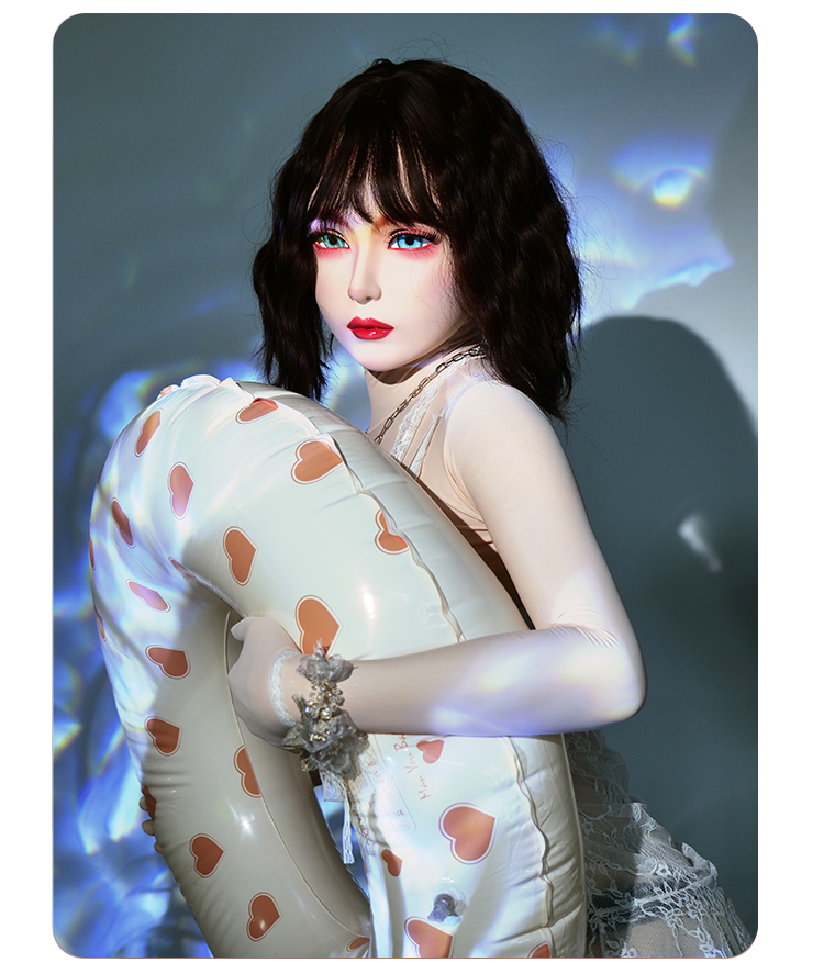“Furgie” Limited Edition | Female Doll Mask With Latex Hood Special Makeup D01S