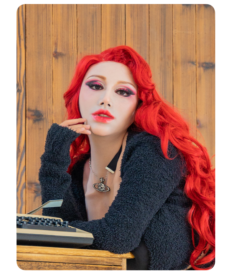 SecondFace von MoliFX | „Luxuria“ Devil Makeup Die weibliche Maske ohne Brüste